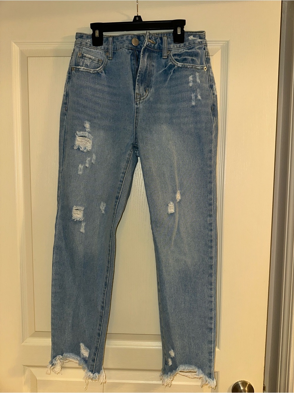 GB girls Light Blue Distressed Ankle Jeans
